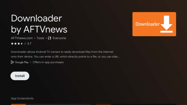 Downloader on Google Play Store