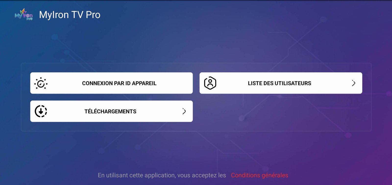 Nouvelle interface Iron TV Pro sur Smart TV